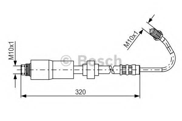 BOSCH BH040 Гальмівний шланг