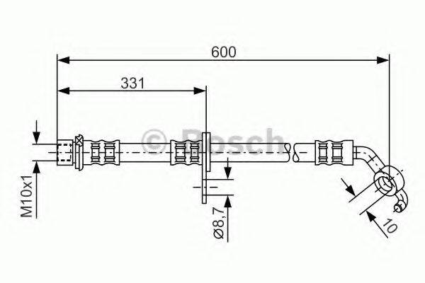 CF GOMMA 512459 Гальмівний шланг