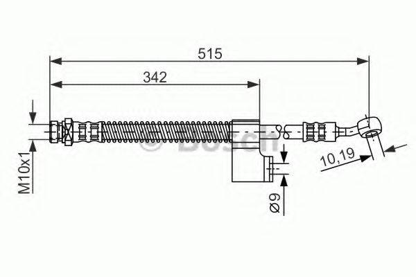 LUCAS ELECTRICAL PHD607 Гальмівний шланг