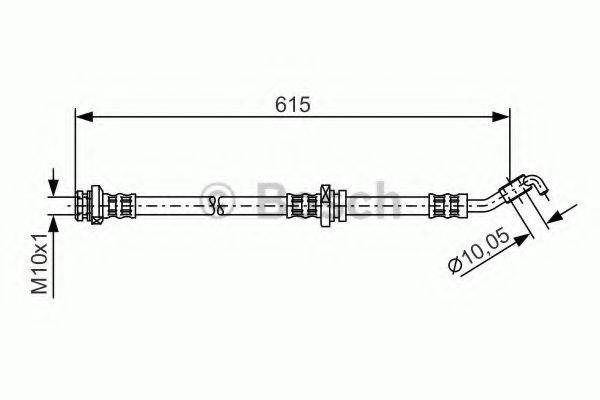 CF GOMMA 512334 Гальмівний шланг