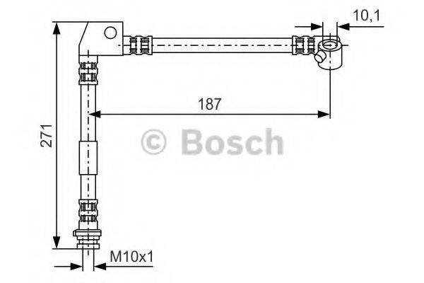 CF GOMMA 511333 Гальмівний шланг