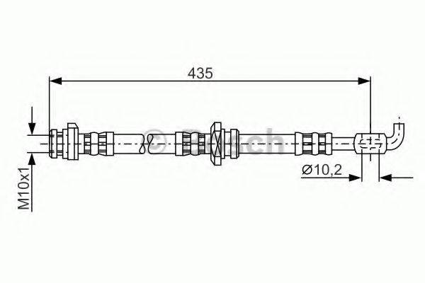 BENDIX 172474B Гальмівний шланг