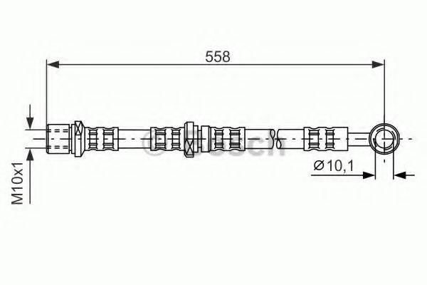 BREMBO T78023 Гальмівний шланг