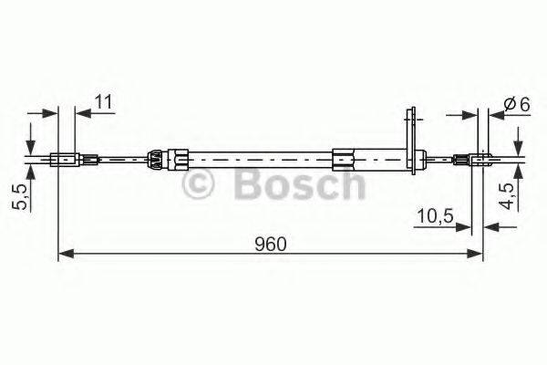 BOSCH BC173 Трос, стоянкова гальмівна система