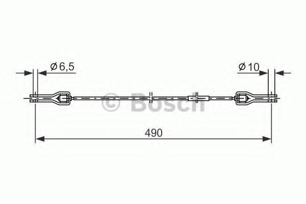 BOSCH BC262 Трос, стоянкова гальмівна система
