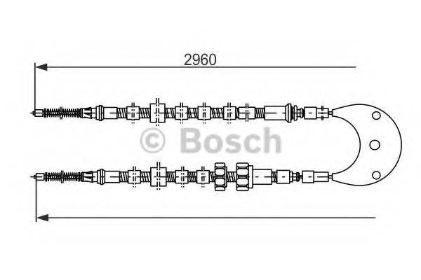 BOSCH BC267 Трос, стоянкова гальмівна система