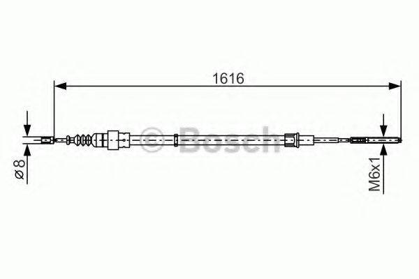 LUCAS ELECTRICAL GCH 2329 Трос, стоянкова гальмівна система