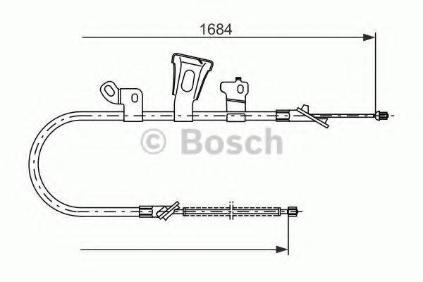 BOSCH BC411 Трос, стоянкова гальмівна система
