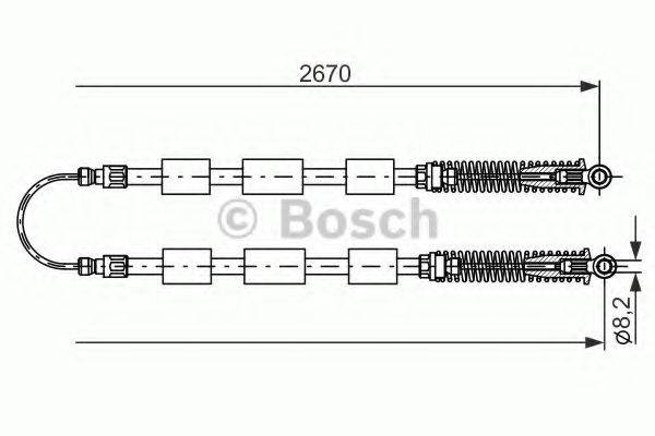 BOSCH BC415 Трос, стоянкова гальмівна система