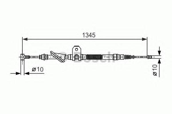 BOSCH BC519 Трос, стоянкова гальмівна система