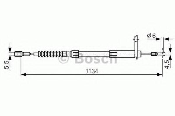 BOSCH BC603 Трос, стоянкова гальмівна система