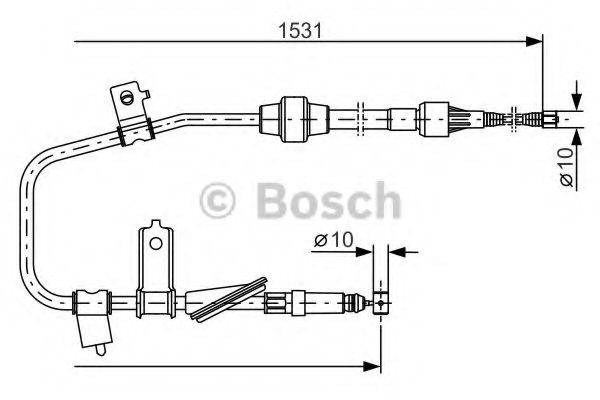 PEX 4.1112 Трос, стоянкова гальмівна система