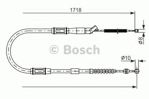 BOSCH BC648 Трос, стоянкова гальмівна система