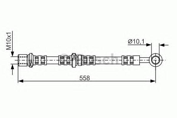BREMBO T78025 Гальмівний шланг