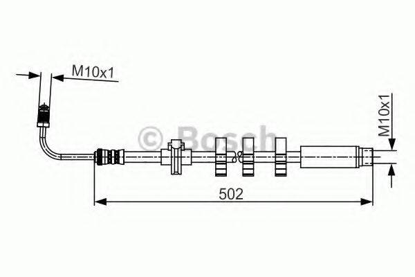 BENDIX 172476B Гальмівний шланг