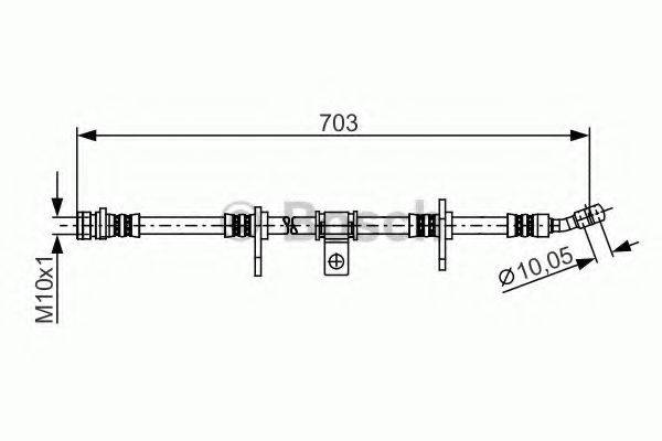 BENDIX 171666B Гальмівний шланг
