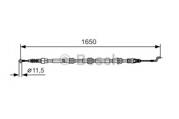 BOSCH BC910 Трос, стоянкова гальмівна система