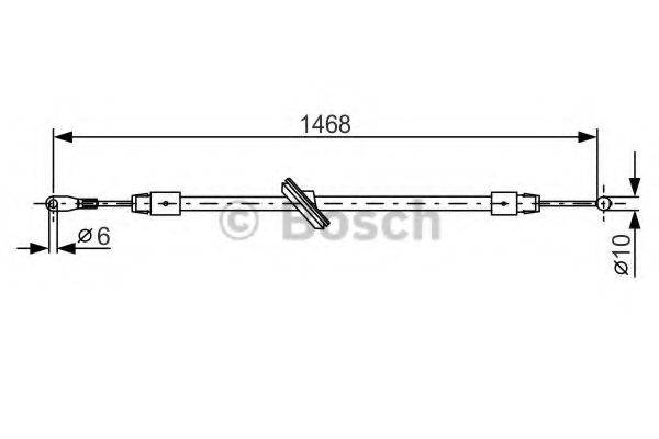 VW 2E3609701R Трос, стоянкова гальмівна система