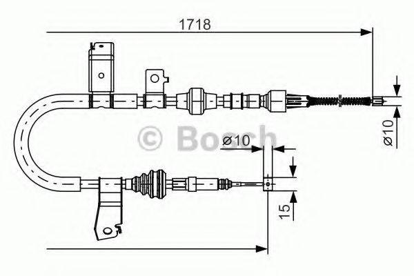 BOSCH BC980 Трос, стоянкова гальмівна система