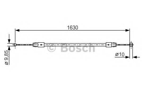 BOSCH BC1081 Трос, стоянкова гальмівна система