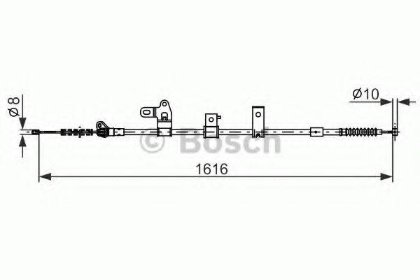 BOSCH BC1191 Трос, стоянкова гальмівна система