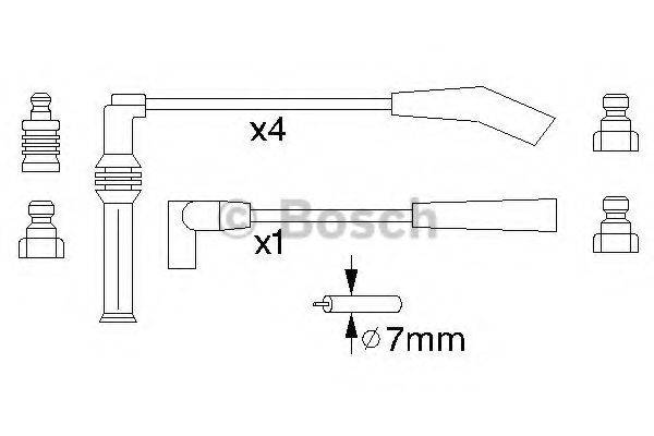 FACET 8518 Комплект дротів запалювання