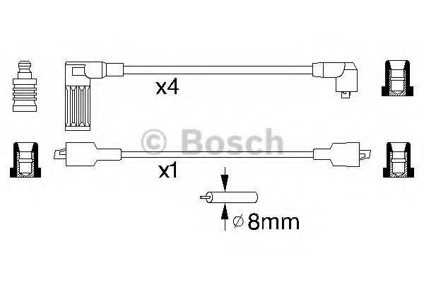FACET 8390 Комплект дротів запалювання