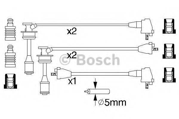BOSCH B 934 Комплект дротів запалювання