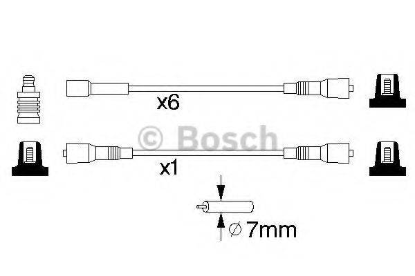 BOSCH B 086 Комплект дротів запалювання