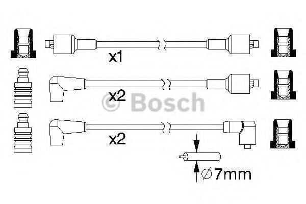 BOSCH B 109 Комплект дротів запалювання