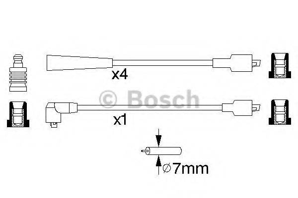 BOSCH B 131 Комплект дротів запалювання