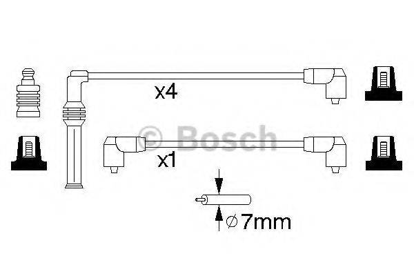 FACET 49235 Комплект дротів запалювання