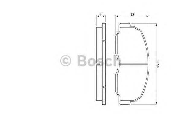 BOSCH 21 243 Комплект гальмівних колодок, дискове гальмо
