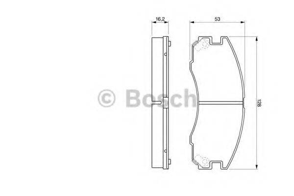 BOSCH 21 763 Комплект гальмівних колодок, дискове гальмо