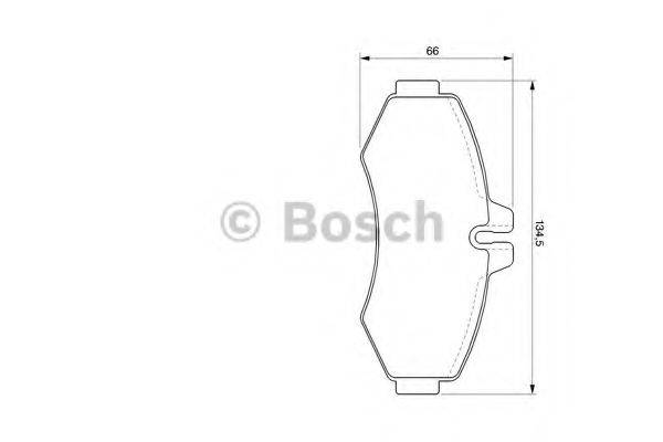 BOSCH 23 022 Комплект гальмівних колодок, дискове гальмо