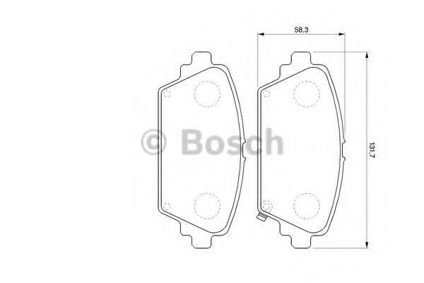 BOSCH 23 094 Комплект гальмівних колодок, дискове гальмо