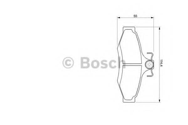 BOSCH 23 237 Комплект гальмівних колодок, дискове гальмо