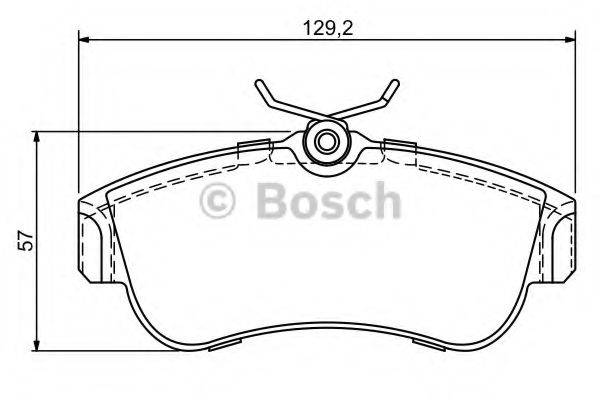 BOSCH 23 096 Комплект гальмівних колодок, дискове гальмо