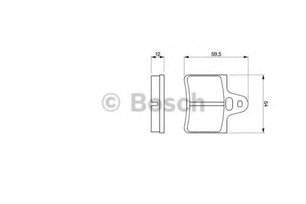 BOSCH 20 297 Комплект гальмівних колодок, дискове гальмо
