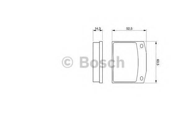 BOSCH 20 485 Комплект гальмівних колодок, дискове гальмо
