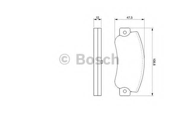 BOSCH 20 841 Комплект гальмівних колодок, дискове гальмо
