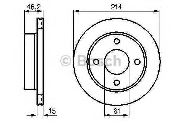 LUCAS ELECTRICAL DF 2725 гальмівний диск