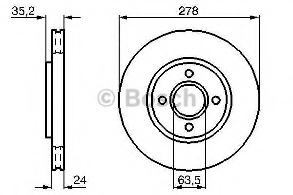 LUCAS ELECTRICAL DF2638 гальмівний диск