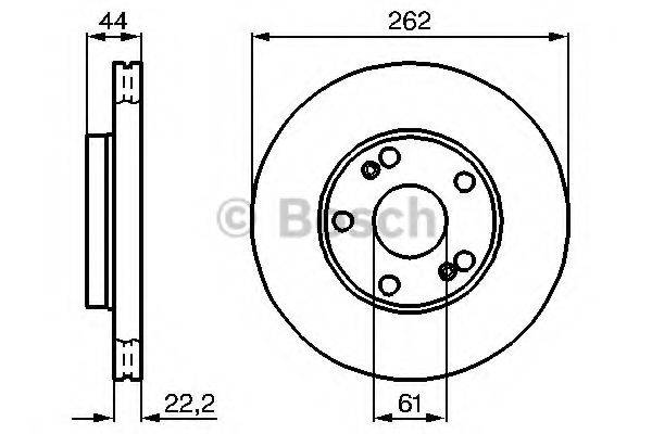 LUCAS ELECTRICAL DF1036 гальмівний диск