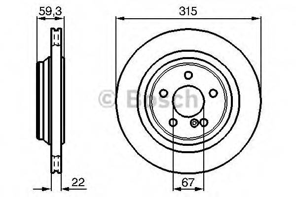 LUCAS ELECTRICAL DF4551 гальмівний диск