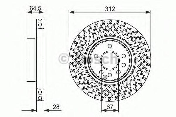 BOSCH BD1009 гальмівний диск