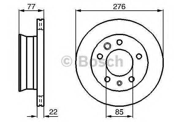 BOSCH BD1012 гальмівний диск