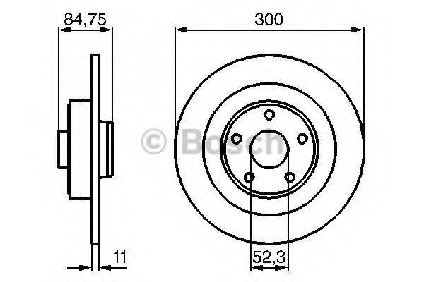BOSCH BD1018 гальмівний диск