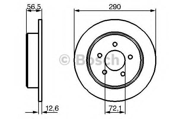 BOSCH BD1072 гальмівний диск