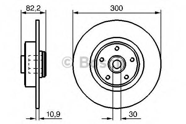 BOSCH BD1121 гальмівний диск